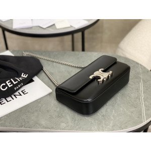 [CELINE/백경] 트리오페 체인 숄더백 은장 -정품가죽