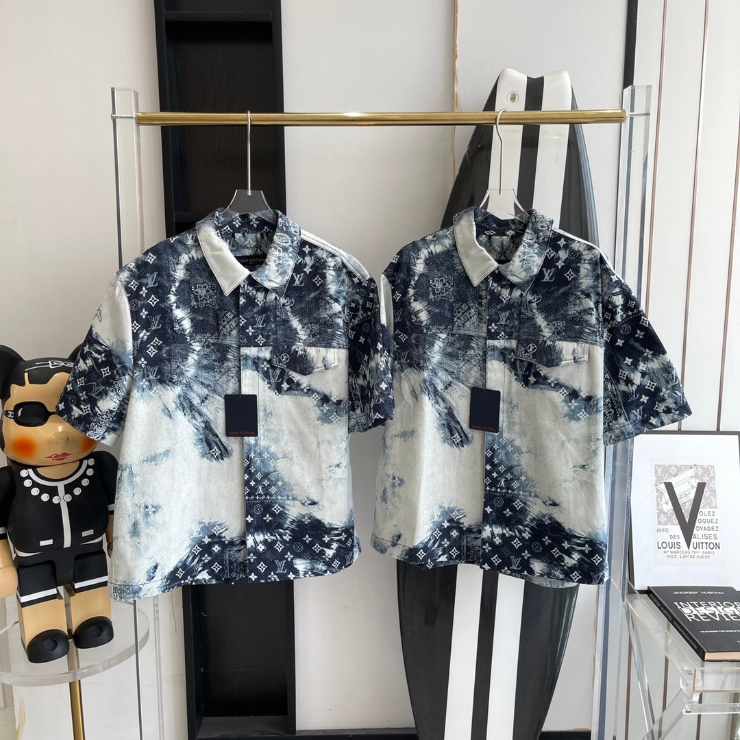[LOUIS VUITTON] 반다나 셔츠  - 캠벨