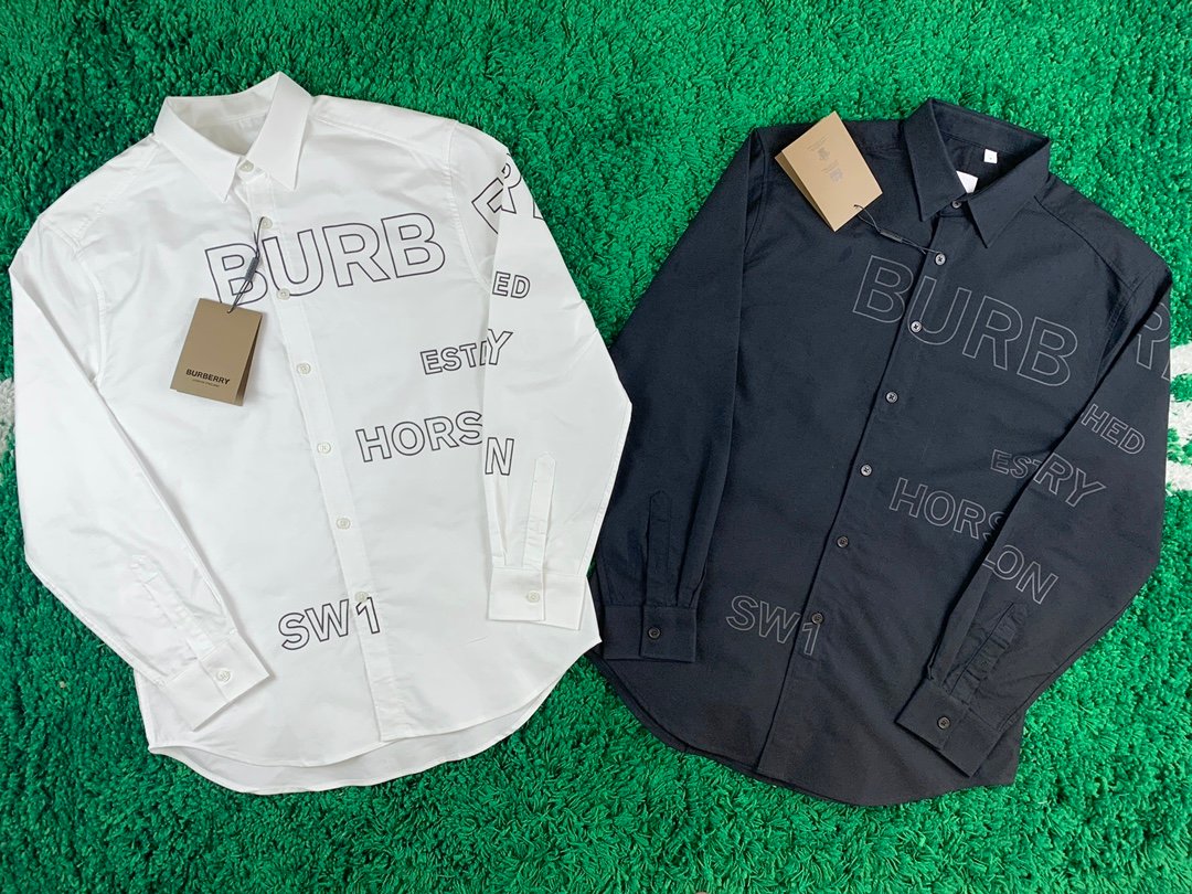 [BURBERRY] 버버리 호스페리 프린트 옥스포드 셔츠 -잔디집