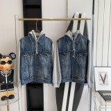 [CELINE] 셀린느 후드 데님 트러커 자켓 - 캠벨