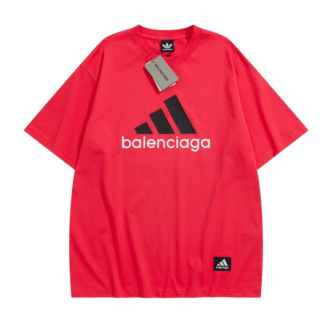 [BALENCIAGA] 발렌시아가 아디다스 로고 반팔 티셔츠  -잔디집