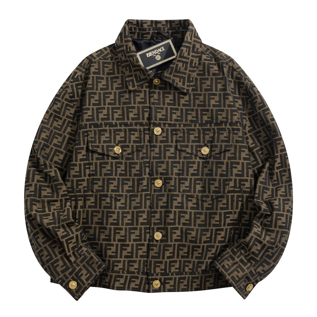 [FENDI X VERSACE] 펜디 주카 베르사체 뒷로고 자켓  -잔디집