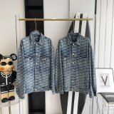 [BALENCIAGA] BB모노그램 데님 트러커 자켓 - 캠벨