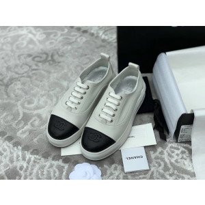[CHANEL/해피] 샤넬 레더 투톤 스니커즈