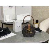 [CELINE/백경] 라운드 박스 트리오페 토트백 -정품가죽