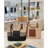 [LOEWE/Pomegranate] 스몰 라피아 스퀘어 바스켁백