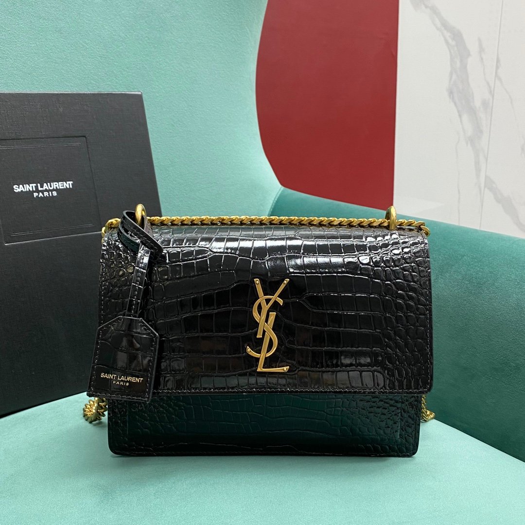 [YSL/석류] 입생로랑 모노그램 미디엄 선셋