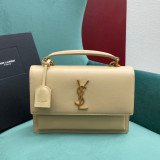 [YSL/석류] 입생로랑 모노그램 뉴 선셋 탑핸들 사첼백 미듐