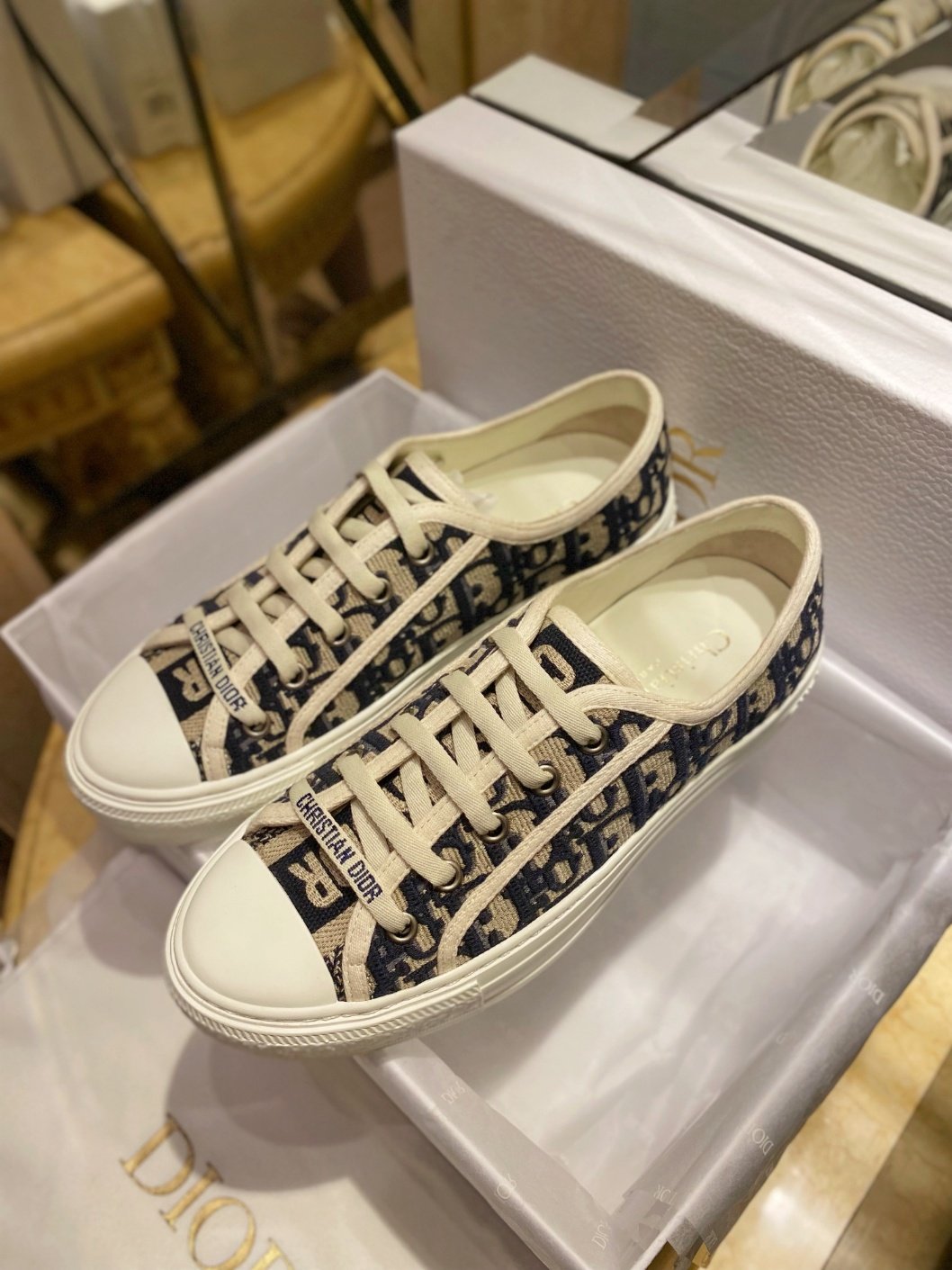 [디올/HELLO(해피계열)] 워크앤디올 오블리크 스니커즈