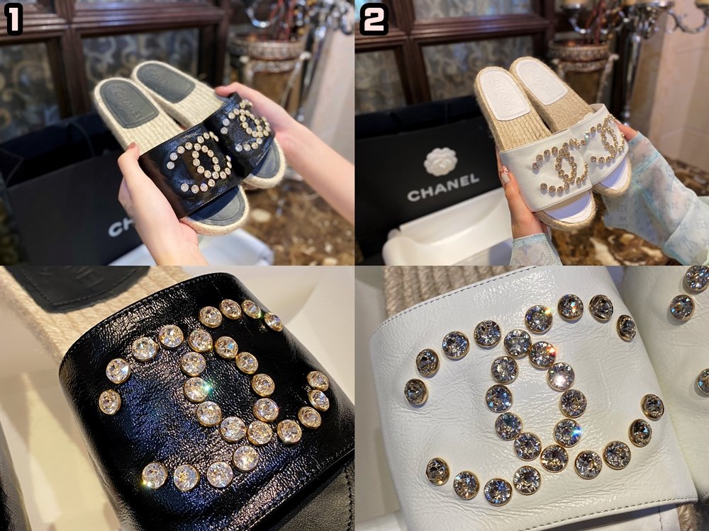 [CHANEL/GD(해피)] 샤넬 에스파듀 뮬 슬리퍼 샌들