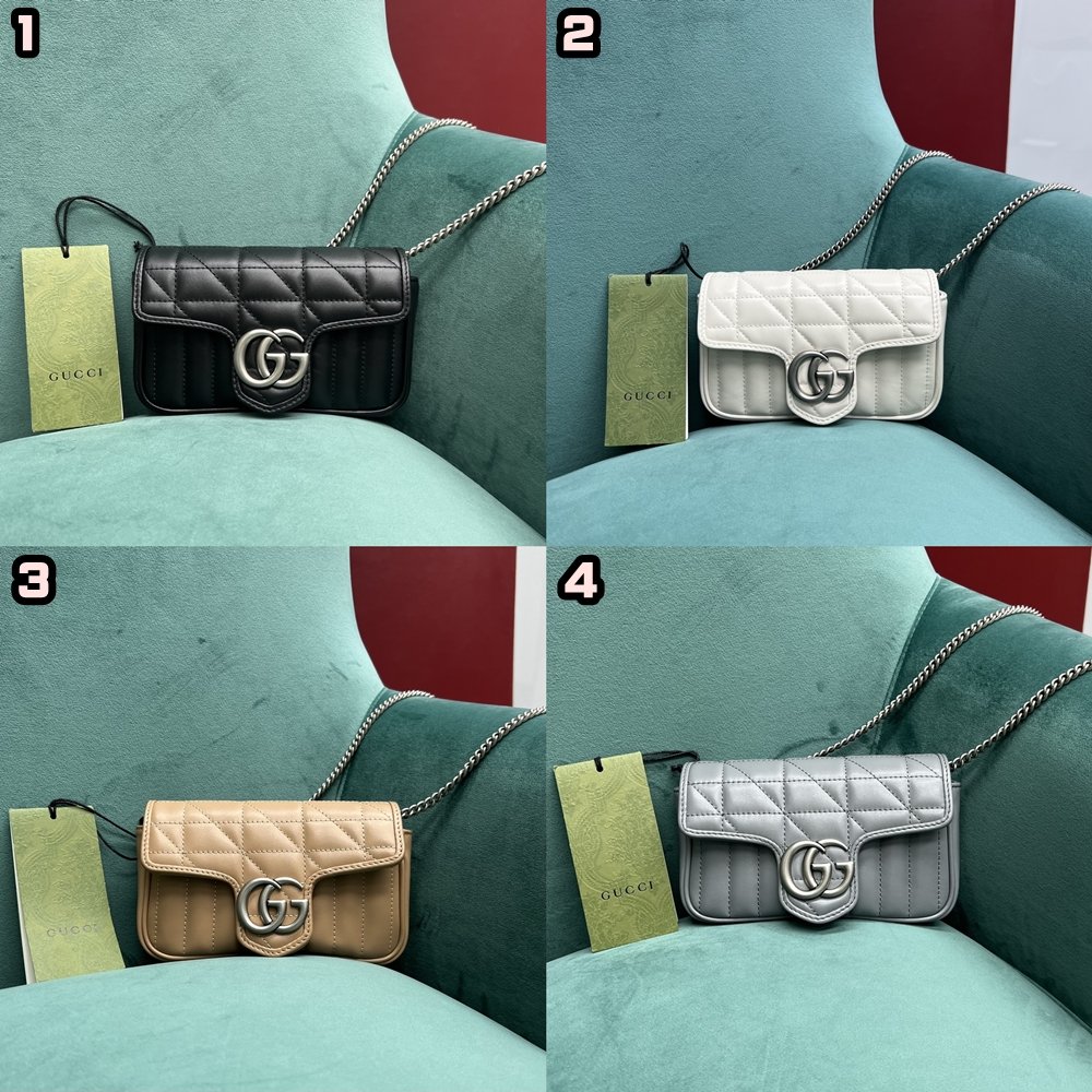 [GUCCI/Pomegranate] 구찌 마몽 마몬트 마틀라세 숄더백 수퍼미니