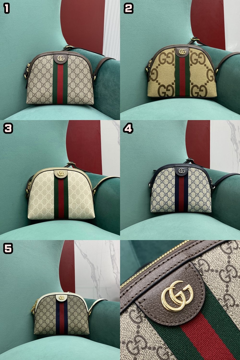 [GUCCI/석류] 구찌 오피디아 GG 수프림 숄더백 (돔백)