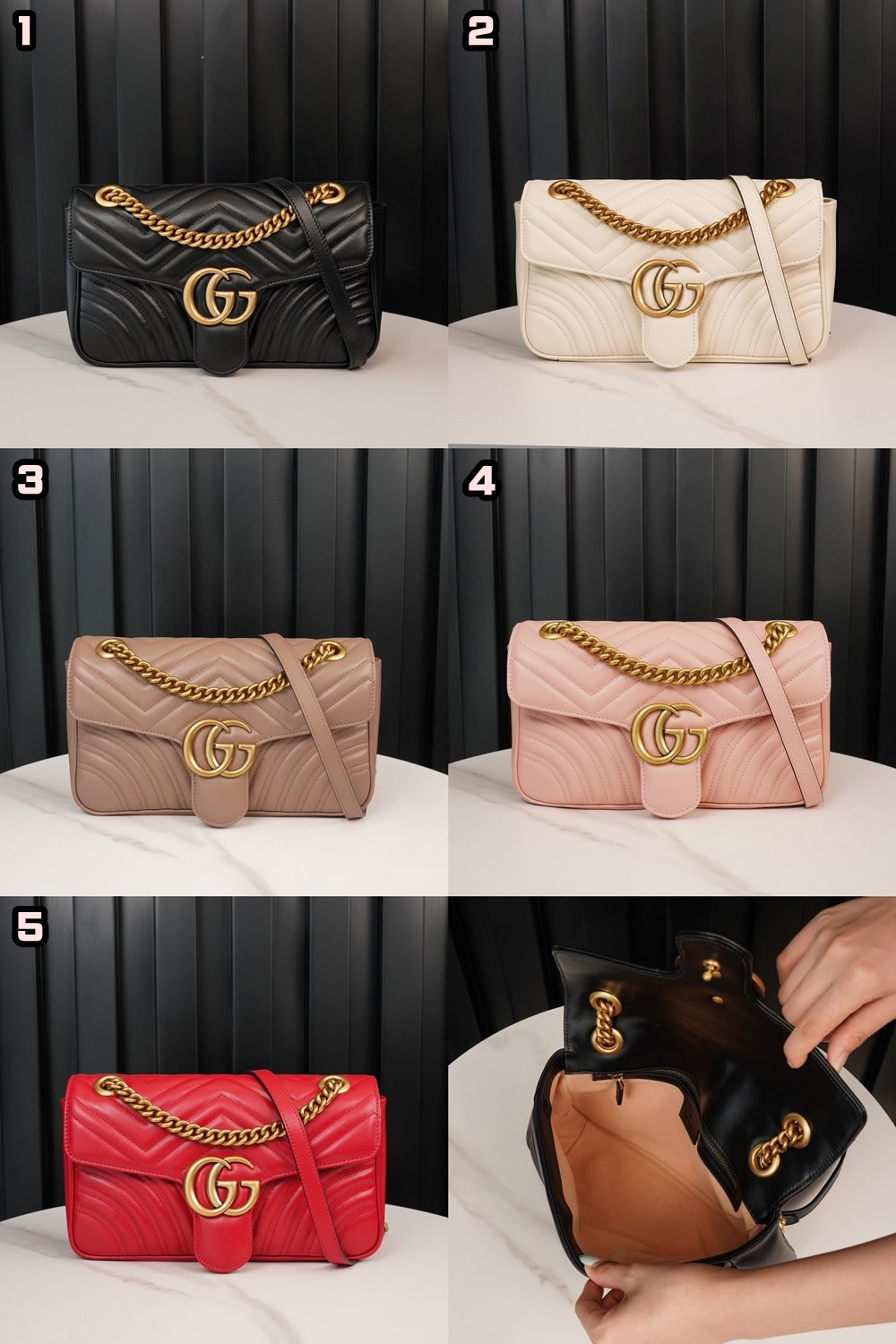 [GUCCI/콜라(coke)] 구찌 마몽 마몬트 마틀라세 숄더백 스몰