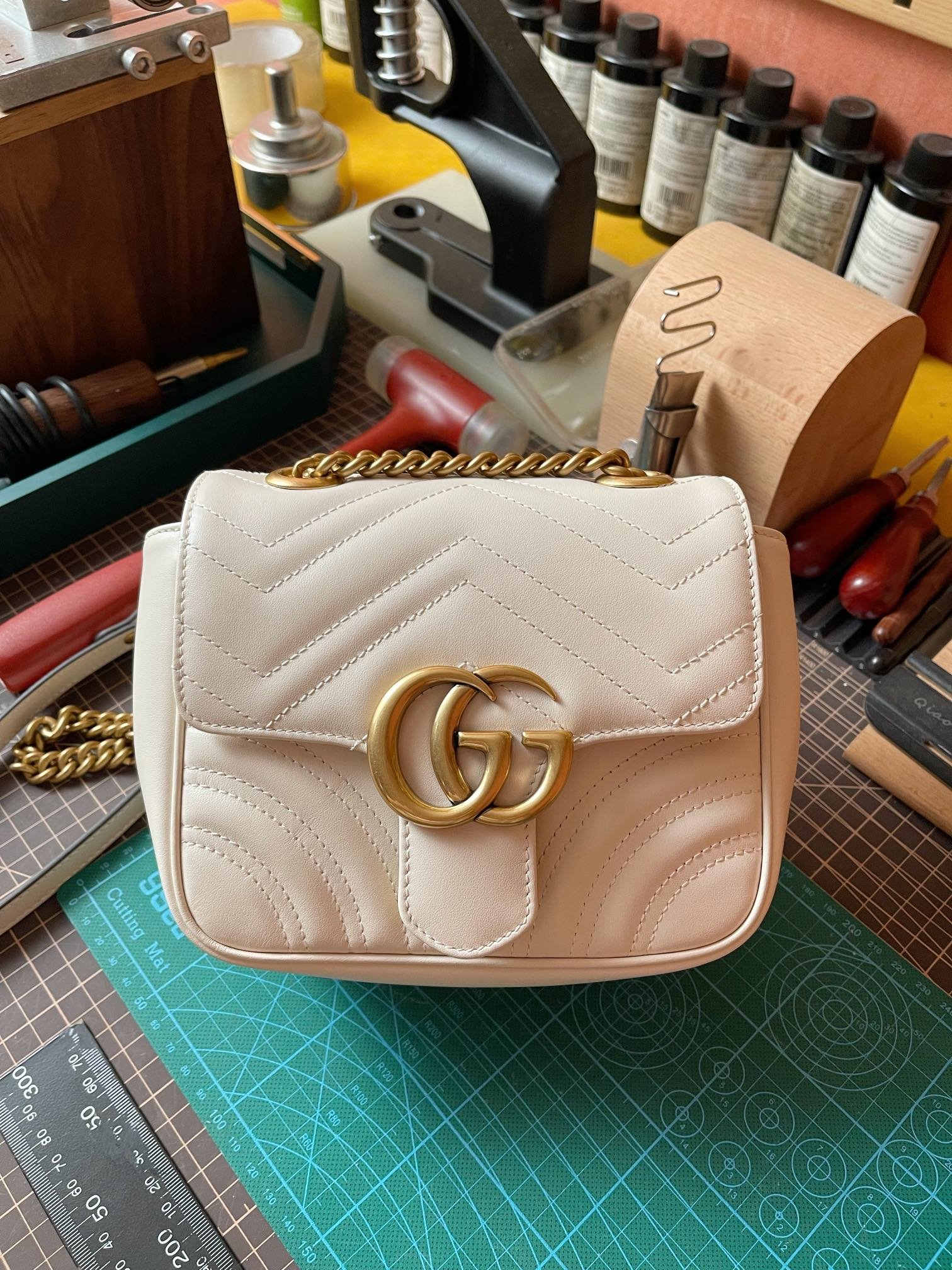 [GUCCI/키미(kimi)] 구찌 마몽 마몬트 마틀라세 숄더백 미니