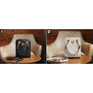 [GUCCI/콜라(coke)] 구찌 GG마몬트 마틀라세 미니 크로스백