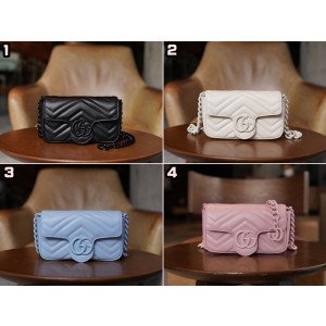 [GUCCI/콜라(coke)] 구찌 GG마몬트 마틀라세 벨트백