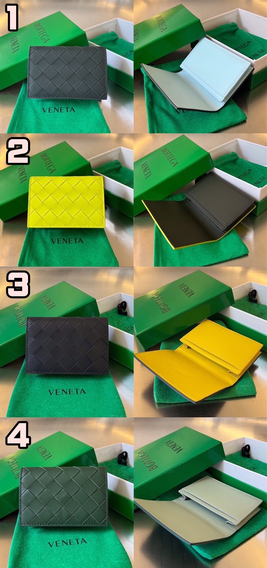 [BOTTEGA VENETA/JING] 인트레치아토 카드케이스 명함지갑 -투톤