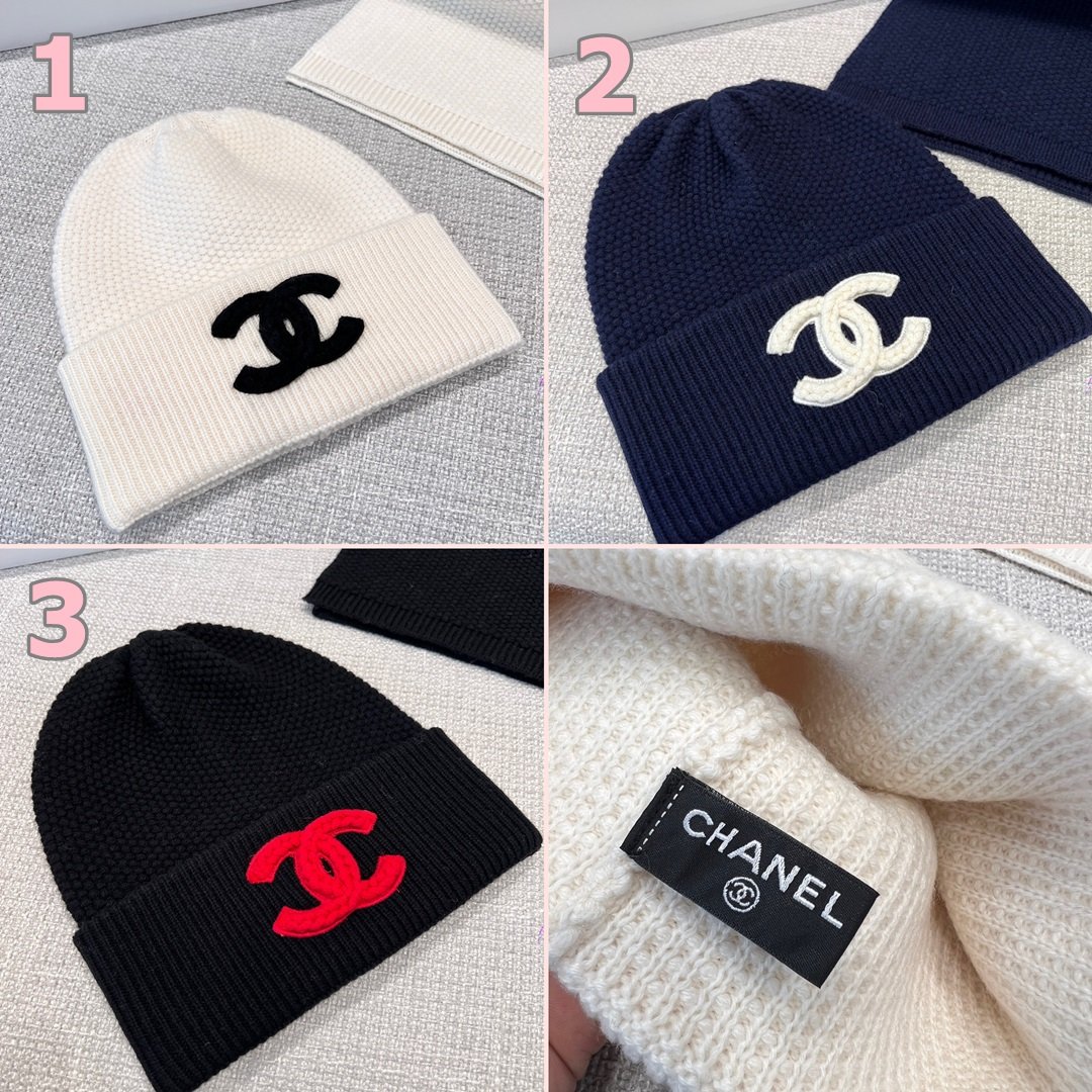 [CHANEL/SA팀스카프] 샤넬 캐시미어 비니 모자