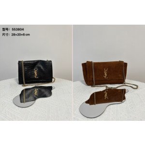 [YSL/블랙프레임] 케이트 28 양면 리버서블 체인백