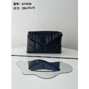 [YSL/블랙프레임] 루루 푸퍼 스몰 숄더백
