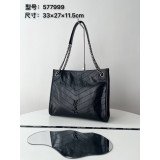 [YSL/블랙프레임] 니키 쇼핑백 미듐