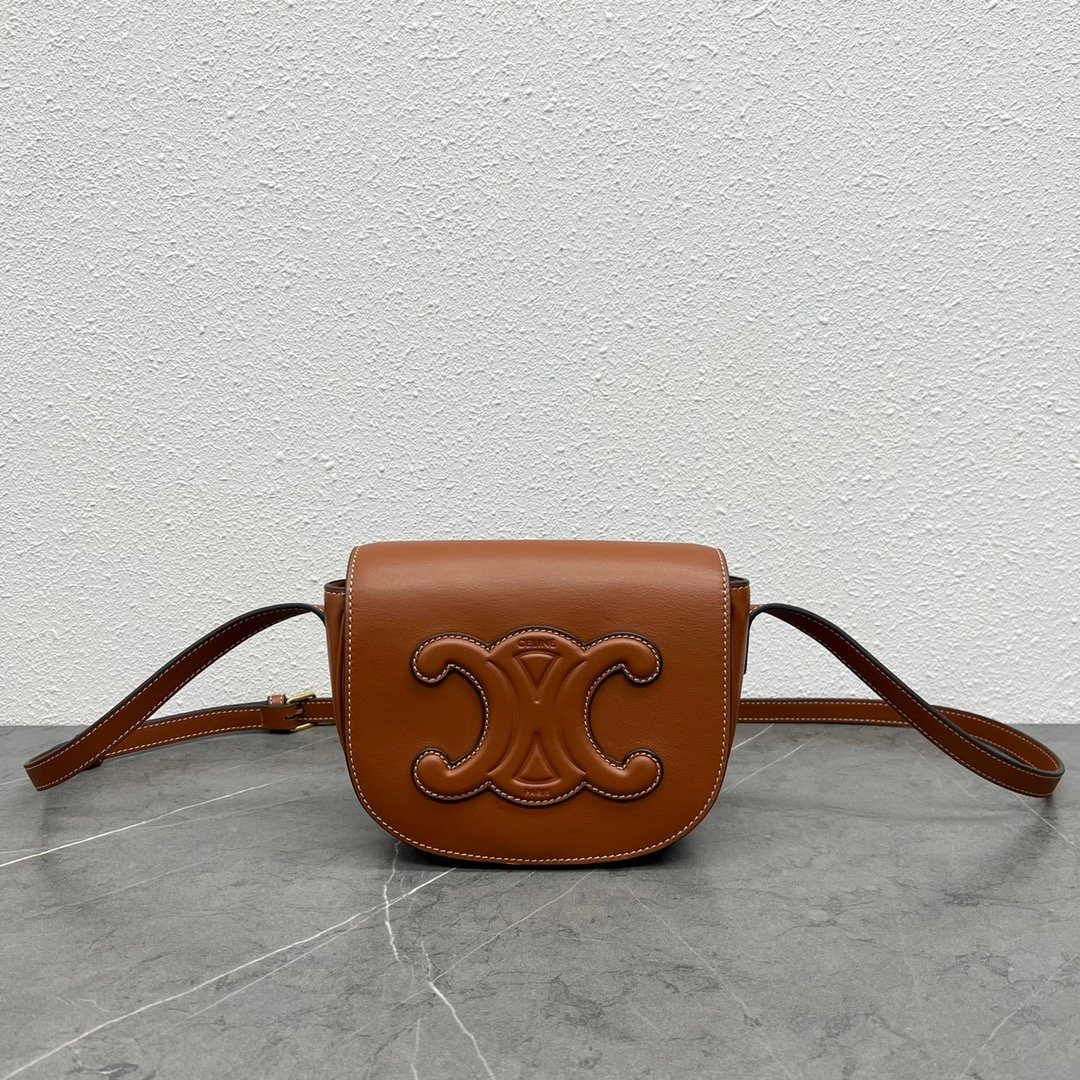 [CELINE/석류] 트리오페 퀴르 폴코백 -정품가죽